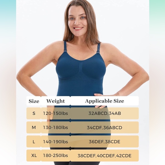 NWOT Hofish Breastfeeding/Nursing Supportive Clip-down Camisole - Picture 5 of 10